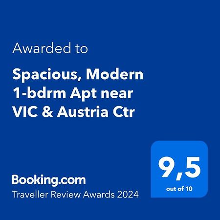 비엔나 Spacious, Modern 1-Bdrm Apt Near Vic & Austria Ctr 아파트 외부 사진